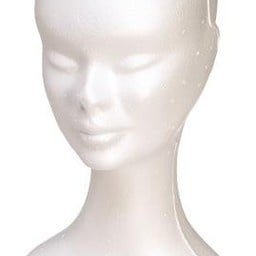 Dameshoofd Mannequin Standaard Wit