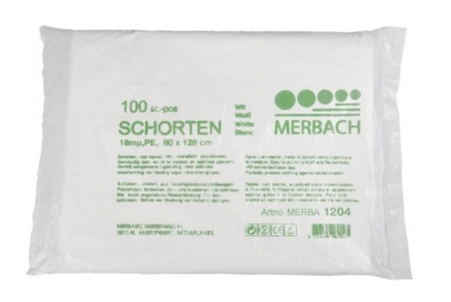 Wegwerp Schorten in Zak (100 Stuks)