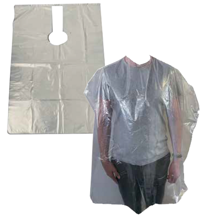 Comair Wegwerp Kapmantels Transparant Glad (100 Stuks)