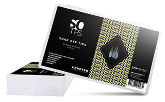 UPVOTED Soak Off Tips Medium Almond Nageltips (240 Stuks)
