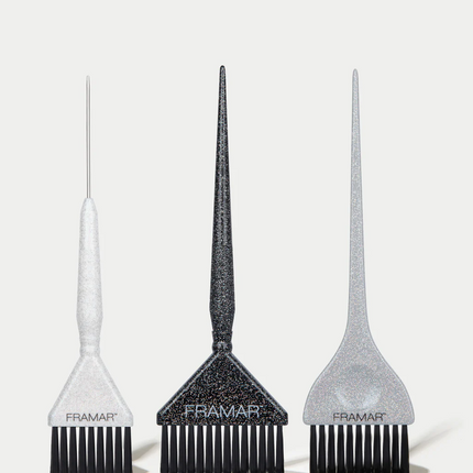 Framar Verkwast Glitter Family Pack Pin Tail Brush Set