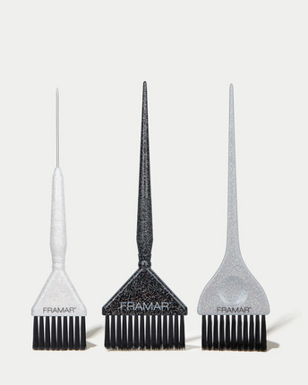 Framar Verkwast Glitter Family Pack Pin Tail Brush Set