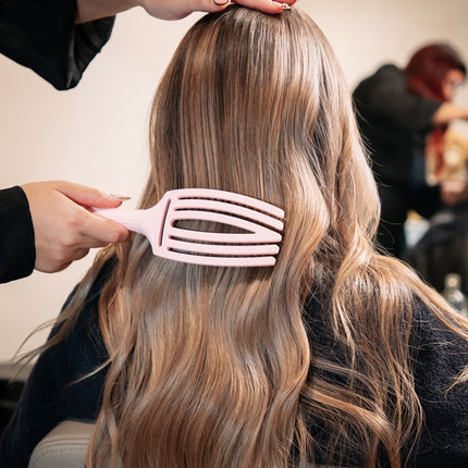 Olivia Garden Pastel Pink Brush Kit (Shine+Fingerbrush)