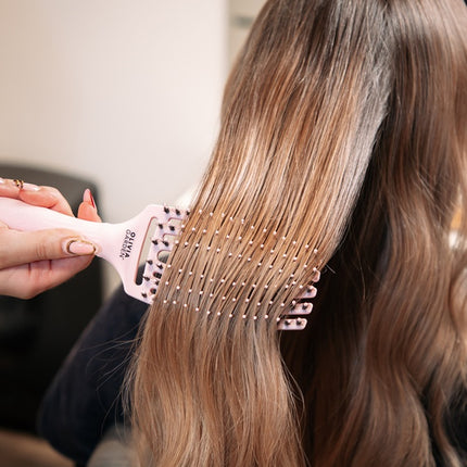 Olivia Garden Pastel Pink Brush Kit (Shine+Fingerbrush)