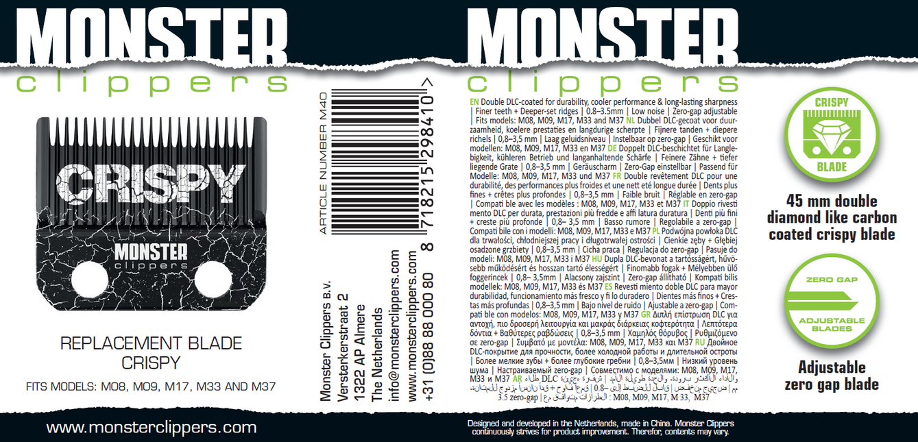 Monster Clippers Crispy Snijmes [PRE-ORDER]