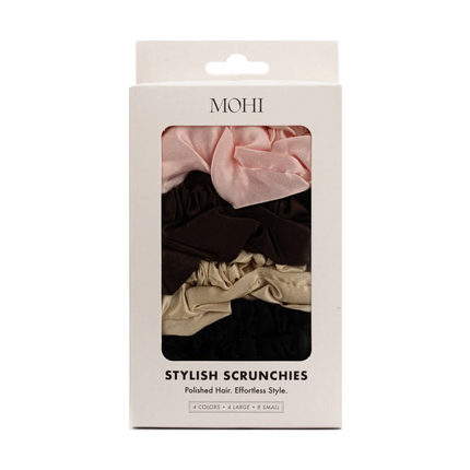 Max Pro Satijnen Scrunchies Elastiek (12 Stuks)