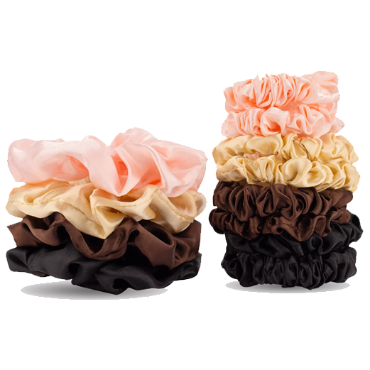 Max Pro Satijnen Scrunchies Elastiek (12 Stuks)