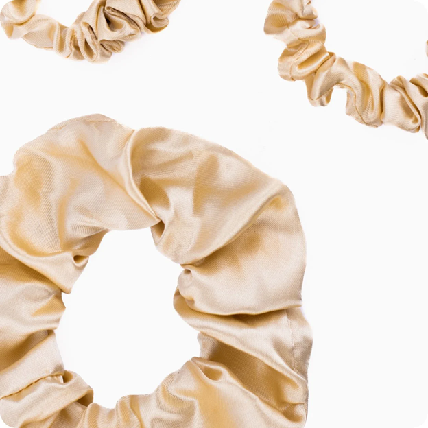 Max Pro Satijnen Scrunchies Elastiek (12 Stuks)