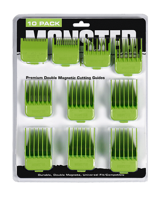 Monster Clippers Premium Dubbel Magnetische Opzetkammen Groen