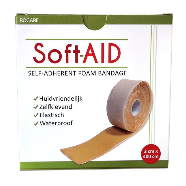 Soft-AID Zelfklevend Wondverband 3cmx400cm Latexvrij