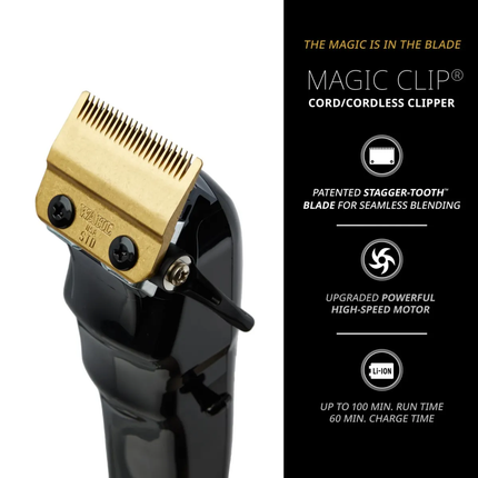Wahl Magic Clip Cordless Tondeuse Zwart (Limited Edition)