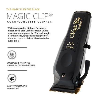 Wahl Magic Clip Cordless Tondeuse Zwart (Limited Edition)