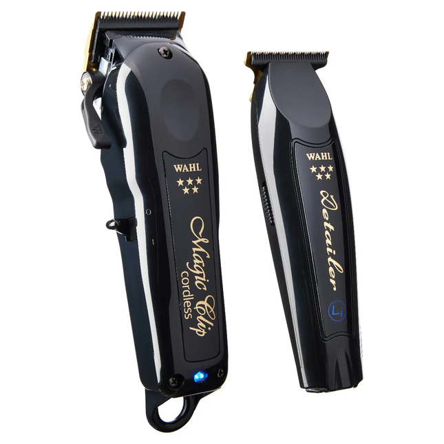 Wahl Cordless Barber Combo Black Magic Clip Tondeuse + Detailer Trimmer