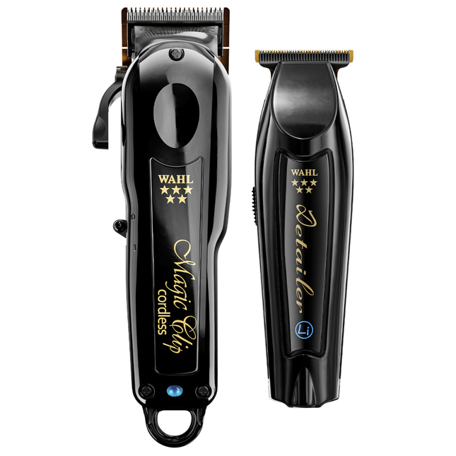 Wahl Cordless Barber Combo Black Magic Clip Tondeuse + Detailer Trimmer