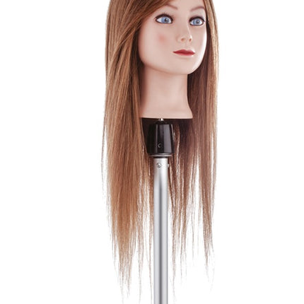 Xanitalia Oefenhoofd Extra Lang Haar 55cm 100% Echt Haar
