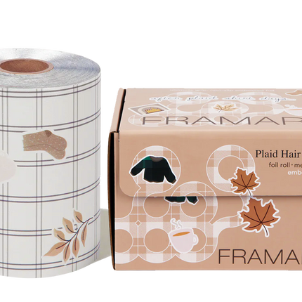 Framar Folie Plaid Hair Day Embossed Folie Rol (12,7cm x 100,58m)