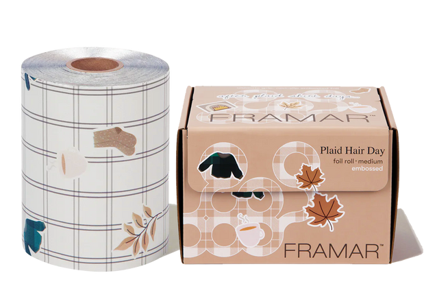 Framar Folie Plaid Hair Day Embossed Folie Rol (12,7cm x 100,58m)