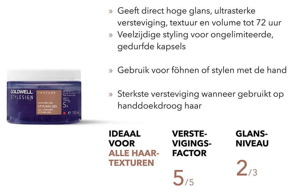 12 X Goldwell Lagoom Jam Haargel StyleSign Ultra Volume