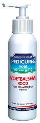 Samenwerkende Pedicures Voetbalsem Rood - gebruik bij koude voeten