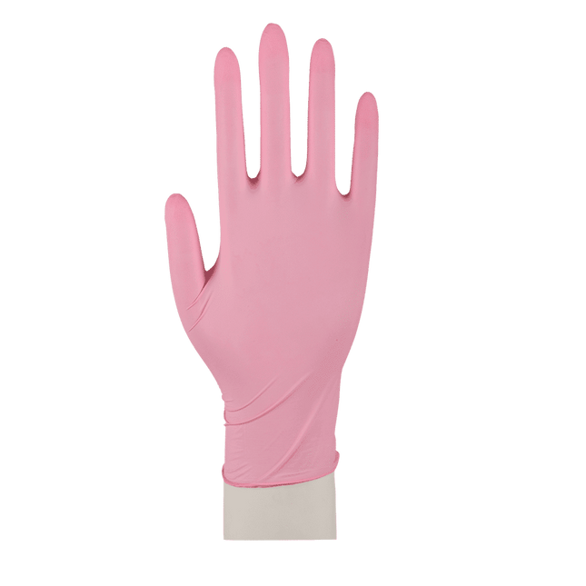 Abena Nitril Handschoenen Ongepoederd Roze XS (100 Stuks)