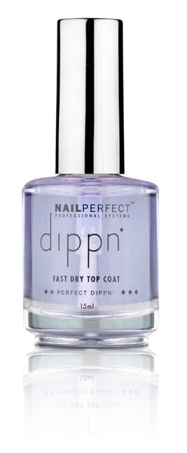 NailPerfect Dippn Fast Air Dry Top Coat Hoogglans (15ml)