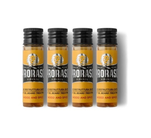 Proraso Wood & Spice Hot Oil Beard Treatment (4x17ml)