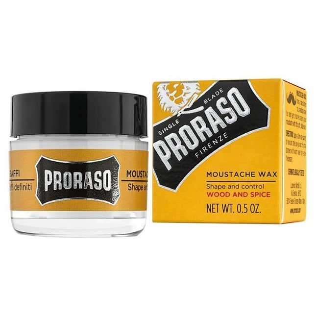 Proraso Wood & Spice Moustache Wax  (15ml)