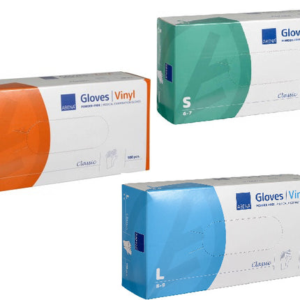 Abena Handschoenen Vinyl Transparant Ongepoederd  (100 Stuks)