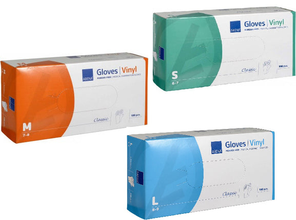 Abena Handschoenen Vinyl Transparant Ongepoederd  (100 Stuks)