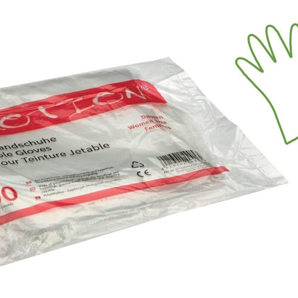 Efalock Wegwerp Handschoenen Dames Formaat Gehamerd (100 Stuks)