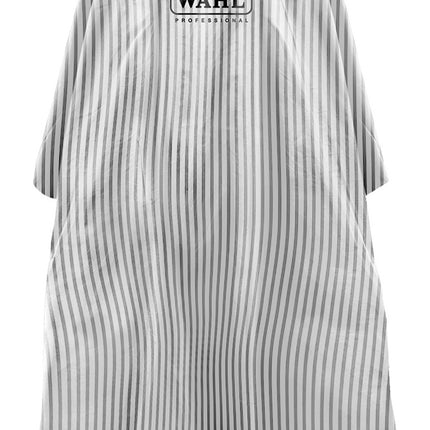 Wahl Barber Cape Kapmantel Pinstripe Wit