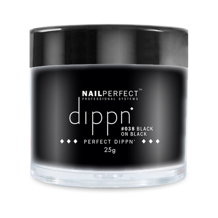 Dippn Powder Acrylpoeder #038 Black on Black (25 Gram)