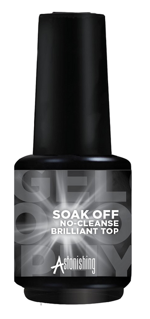 Gelosophy Soak Off No-Cleanse Brilliant Top (Superhoogglans) TPO-vrij