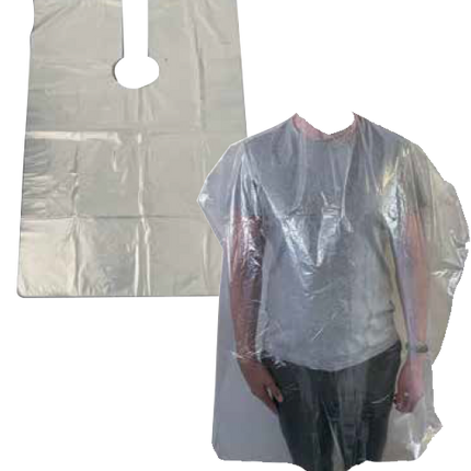 Comair Wegwerp Kapmantels  Transparant Glad (100 Stuks)