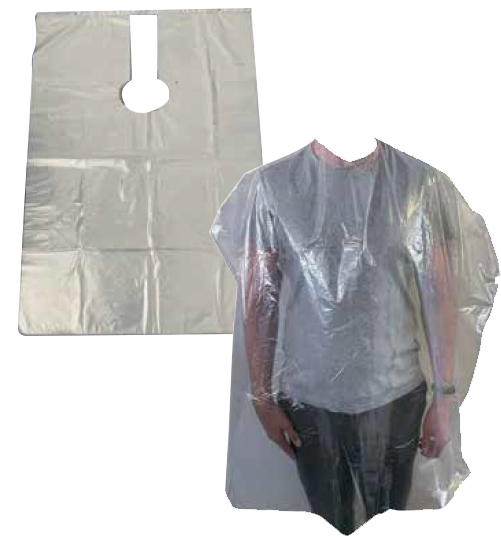 Comair Wegwerp Kapmantels  Transparant Glad (100 Stuks)